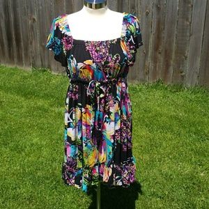 Floral ruffled dress